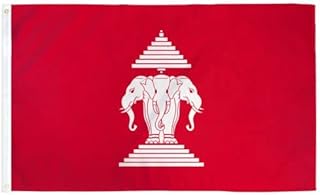 Laos (Old) Flag 3x5ft Poly - INTERNATIONAL FLAGS