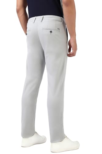 Image of Peter England Men's Slim Fit Mid Rise Super Premium Wrinkle Free Casual Trouser Chinos