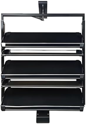 Store Display Rack Wall Mounted Storage Rack Convenience Store Automatic Rack Space Saving Assembled Display,360° Rotating Pull-Out Shoe Rack,Adjustable Height Multi-Layer Organizer,Vertical