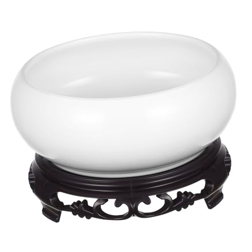 BEBEMOKO 1set Vasi Idroponici Ceramica Con Base Per Piante Grasse e Fiori Contenitore Decorativo Per Giardino e Interni Design Elegante e Versatile