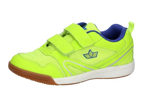 Lico Unisex Kinder Boulder V Hallenturnschuhe, Lemon Blau, 31 EU