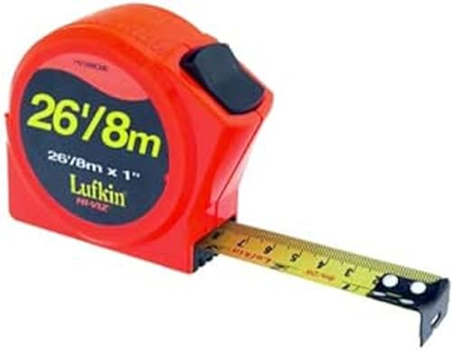 Cinta métrica Lufkin 1 pulg x 8 m Hi Viz métrica miniatura 1