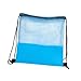 kowaku Drawstring Basketball Backpack Basketball Mesh Bag Oxford Cloth Drawstring Mesh Bag for Football Traning Swimming, Blue