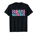 Mochi Queen Retro Vintage Ondulado Groovy para mujer Camiseta