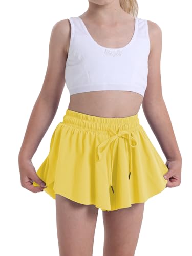 Image of Flowy Shorts for Teen Girls Athletic Running Youth Butterfly Shorts