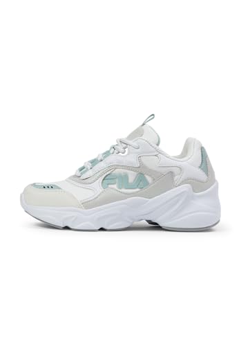FILA Collene Logo Teens, Zapatillas, White Silver Blue Haze, 37 EU