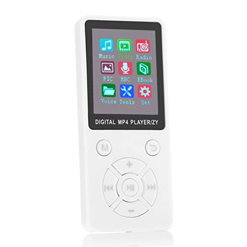 Macabolo MP4-speler, Mini Lcd scherm MP4 Media Player Ondersteuning 32G TF-kaart Ultra dunne Mp4-speler met FM E-book