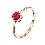 AMDXD Wedding Set Rings for Women, Engagement Rings for Women 18K Rose Gold...