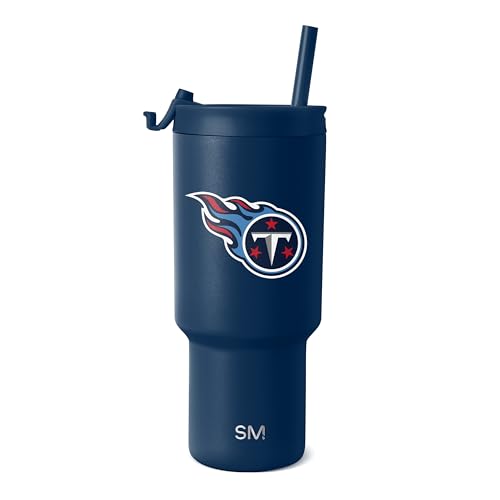 Image of Simple Modern Officially Licensed NFL 30oz Tumbler with Flip Lid and Straws | Football Insulated Stainless Steel Cup | Gifts for Men Women | Trek Collection