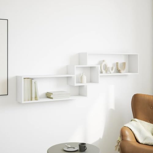 Armoire murale 158x18x53 cm blanc pour retrouver un intérieur serein et bien rangé