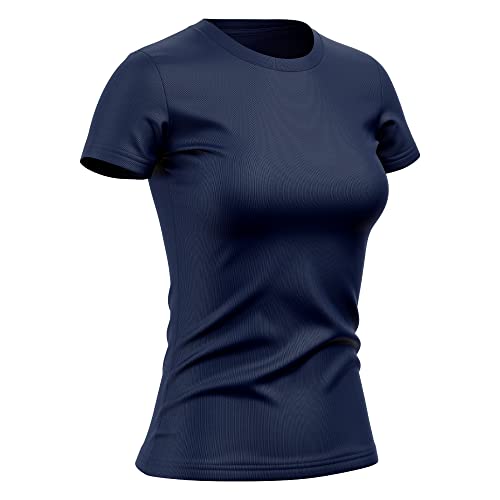 Kit 5 Camisetas Feminina Dry Básica Lisa Proteção Solar UV Térmica Camisa Blusa, Tamanho M