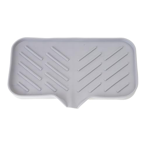 Plateau de salle de bain en silicone convivial pour ranger des articles de toilette et des décors de manière élégante et pratique