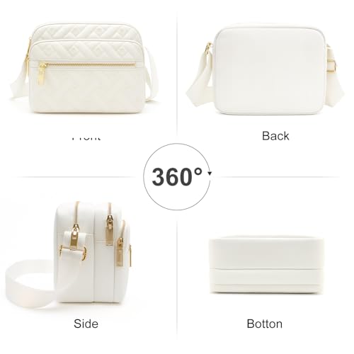 Image of Medium Nylon Crossbody Bags for Women Trendy Crossbody Purses Travel Large Cross Body Bag Quilted Purse