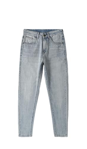 Jeans Pants Trousers Denim Design Sense Cone Haren Men's Slimming and Versatile Washed Long High End Style