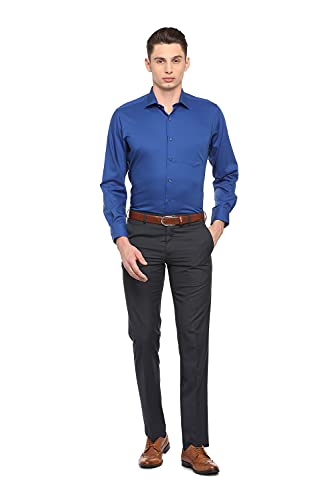 Image of Van Heusen Men's Mid Rise Formal Slim Trousers