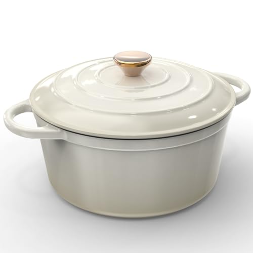Gusseisen Topf Brotbackform - 24cm Schmortopf Emaille Gusseiserner mit Deckel, Gusseisentopf Brot Backen Brottopf Bräter, Brotbacktopf Backofenfest Dutch Oven Töpfe Gusseisenpfanne Kochtopf Topbooc Gusseisen Topf Brotbackform - 24cm Schmortopf Emaille Gusseiserner mit Deckel, Gusseisentopf Brot Backen Brottopf Bräter, Brotbacktopf Backofenfest Dutch Oven Töpfe Gusseisenpfanne Kochtopf Topbooc