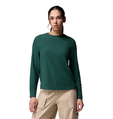 Columbia Women's Brea Falls Grid Crew Long Sleeve