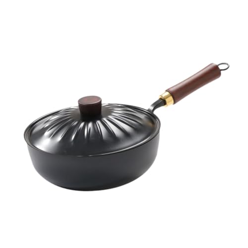 Wok de hierro con mango largo 24 cm miniatura 7