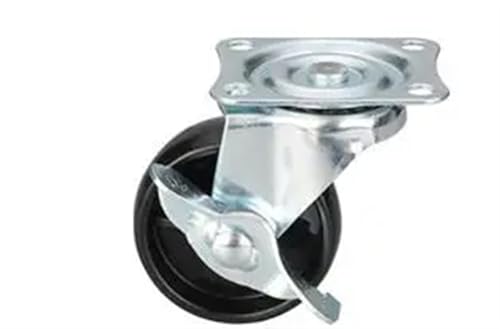 Rouleau universel en nylon de 3 pouces avec frein pour meuble lot de 4