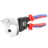 HKS Ratchet Cable Wire Cutter Heavy Duty for Cutting Electrical Aluminum Copper and Multi-core Cables up to 300mm² (AWG 600MCM) YEC-36D Chrome-plated VER