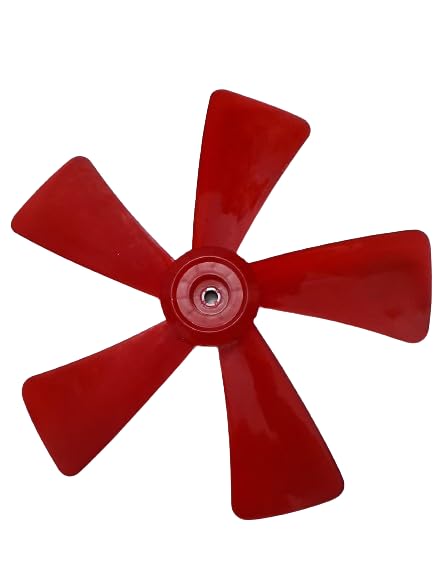 Plastic 5 Leaves Cooling Fan Blade (16 Inch) Multi Colour