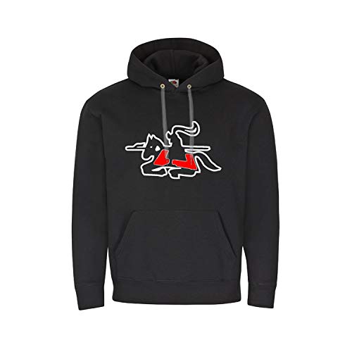 Pull à capuche sPzAbt 505 Copytec en coton lourd noir XX-Large