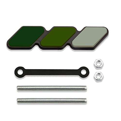 Image of Grille Decor Badge, Tri-Color Grille Insert Trims | Tri-Color Grille Badge Emblem Decoration Accessories Car Truck Label Fit for Most Vehicles
