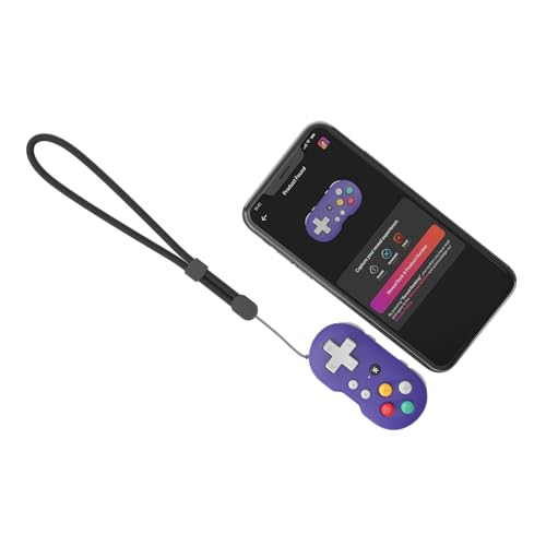 Image of CRKD ATOM - Collectible Keychain Controller for Nintendo Switch, PC, Mac, Mobile and Smart TV (Retro Purple)