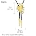 HUABOLA CALYN Rodeo Bolo Tie for Men,Native American 3D Scorpion Animal Gold Bolo ties Leather Necktie Necklace,Western Cowboy Tie Costume Accessories for Men Women Boys