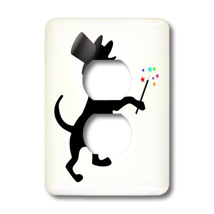 Silhouette de chien magicien, complice de votre décoration