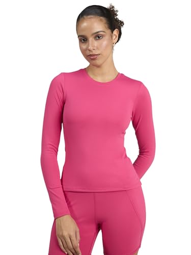 Image of CAVA Sculpt Crew Top for Women | Snug Sculpted Fit, Long Sleeves, Classic Crew Neck, Minimal Branding, Everyday Activewear Tee