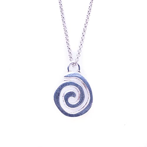 NILUXE DESIGN -Collar Colgante Celta Mujer -Colgante Mujer- Espiral Celta-Amuleto de las Suerte y Protección -Acero Inoxidable(Cadena)