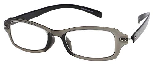 老眼鏡 ベルエクレール リーディンググラス エスプリ・クアドリ クリスタルグレー +2.00 94123