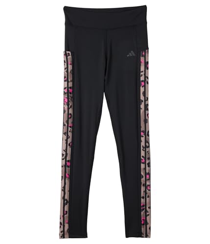 adidas Girls' Cell Phone Pocket 3-Stripe Leggings (Big Kid)