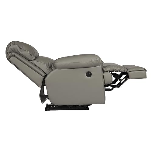 Image of Recliners India Single Power Seater Recliner Sofa | 765 /369 Power Recliner Chair | Cushion Armrest | Living Room Recliner Sofa | 1-Year Manufacturer Warranty | Colour- Grey