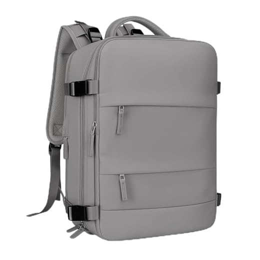 [ASSISTA O VÍDEO] Mochila Viagem Avião Low Cost Compartimento Para Sapatos Compartimento Para Notebook Usb Bolso Para Objetos úmidos (LV-CINZA) CODATECH