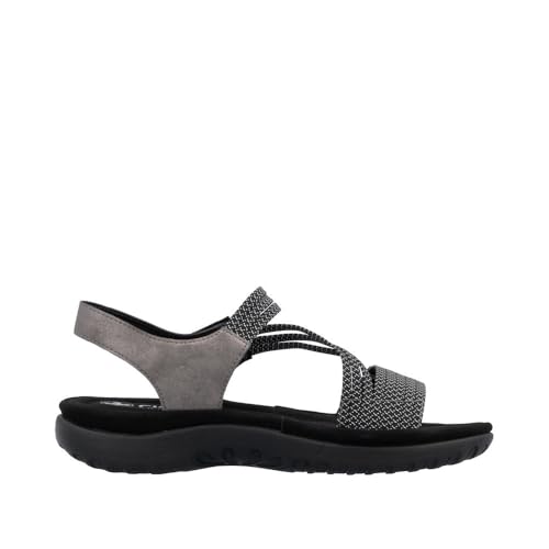Rieker 64870 Franja Women's Strap Sandals – Comfortable Lightweight Hiking Footwear with Adjustable Hook and Loop Closures, Flexible Sole for Everyday Wear3