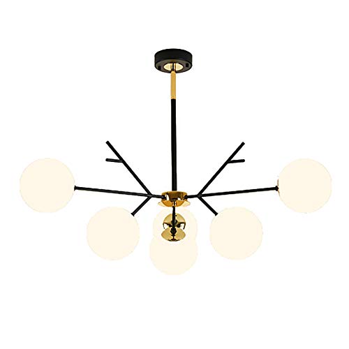 Pendentif moderne Sputnik 6 lumières pour éclairage de salon et chambre