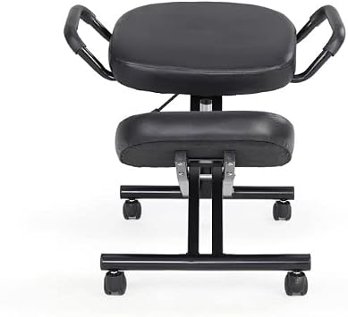 Ergonomic Kneeling Chair, Adjustable Stool for Home and Office - Improve Your Posture with an Angled Seat - Thick Comfortable Cushions