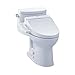 TOTO MW634584CEFG#01 WASHLET+ Supreme II One-Piece Elongated 1.28 GPF Toilet and WASHLET S350e Bidet Seat, Cotton White