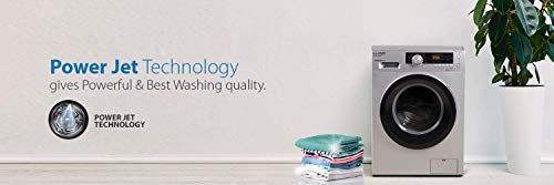Image of lloyd 7 kg Fully-Automatic Front Loading Washing Machine (LWMF70SX1, Silver)