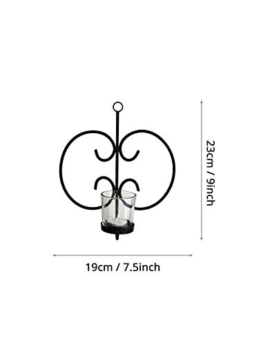 Tied Ribbons Wall Sconces Candle Holder Set Of 3 Metal Wall Decorations For Living Room Bathroom Dining Room - Hanging Wall Candle Sconces Vintage Tea Light Candle Holder For Home Wall Lighting #TOP3