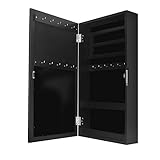 ⭐⭐⭐⭐⭐ PRAKTISCH: Im geräumigen Innenfach der Schmuckkasten finden Sie zahlreiche Haken und Ablageorte, in denen Sie alle Arten von Schmuck aufbewahren können, egal ob Ohrringen, Halsketten oder Armbändern