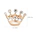 Tinksky Diamante Wedding Party Pageant Tiara Crown Corsage Brooch Pin Valentine's Day Gift, pack of 12, Gold, 2.8 * 2 * 2cm