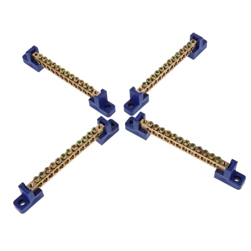 ETHZZLE 4 Piezas Bloques De Terminales De Cobre Barra De Bus De Terminales Para Uso Marítimo Para Automóviles Para Conexión