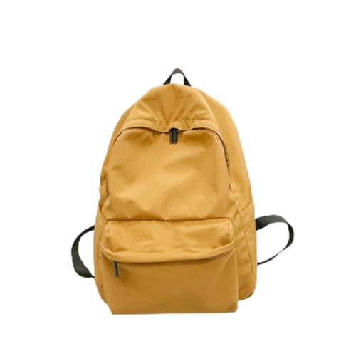Sac à dos multifonction jaune avec fermetures dissimulées et grand volume