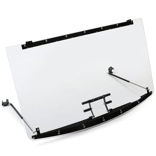 1/4 \"3 in 1 Flip Windshield Set Compatible with 2013-2019 Polaris Ranger XP 900/XP 900 Crew UTV - Thumbnail 2