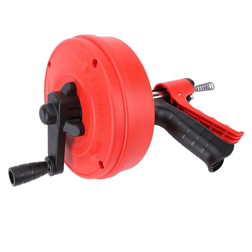 Serpierte para desatascar fregaderos Dioche – Serpiente de drenaje de acero al manganeso 65 para eliminación eficiente de obstrucciones en cocina y baño – Longitud 10 m (ABS, acero al manganeso 65) miniatura 3