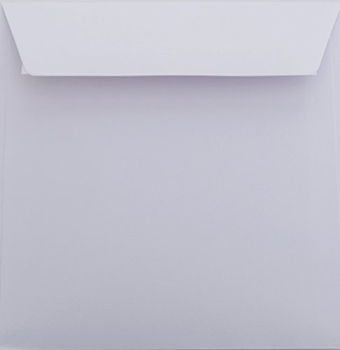 25 Hochzeitsumschläge Quadratisch – 155x155 Mm, 120 G/m², Mit Brautpaar-Motiv – Für Einladungen & Karten