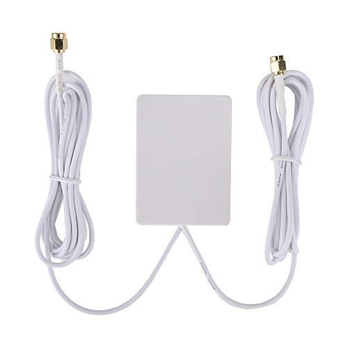 Antena dupla RG174 2M branca para roteador, antena durável de roteador WiFi, acessório de rede de ta